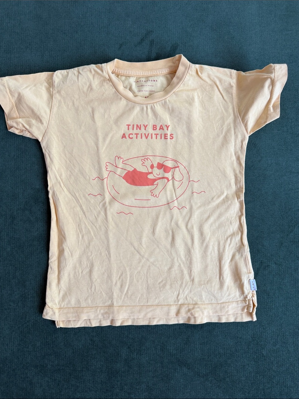 Tiny Cottons yellow 'Tiny Bay Activities' Graphic Kids Tee